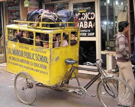 Transporte escolar da Índia